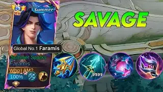 FARAMIS MID WITH NEW SKY PIERCER META BUILD FOR FARAMIS ??! FARAMIS BEST BUILD 2024 - MLBB