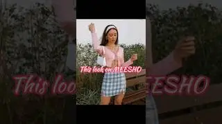 soft girl look one #meesho #koreanstyle #aesthetic #shorts