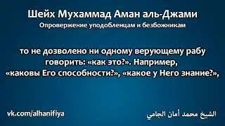 Шейх аль-Джами: Опровержение уподобленцам и безбожникам.