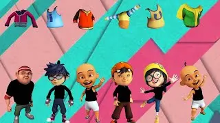 SERU..!! BERMAIN GAME MENCOCOKKAN BAJU KARAKTER UPIN IPIN DAN BOBOIBOY GALAXY