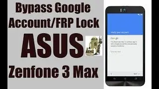 Bypass/Remove Google Account  FRP Asus Zenfone 3 Max android oreo