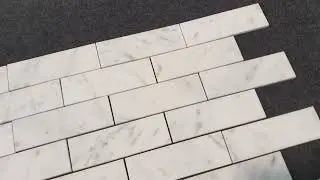 MOZAIKA BIANCO CARRARA STATUARIO BRICKS MATOWA SKU 1868