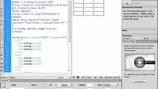 Inserting Tables using Dreamweaver | Introduction to Computing | CS101_Topic232