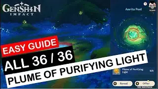 Easy Guide to 36 Plume of Purifying Light to level up Amrita Pool | Genshin Impact