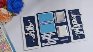 DIY BIRTHDY THEMED CARD IDEA | ELEGANT BIRTHDY CARD FOR YOUR FRIEND | CREATIVE CARDS
