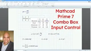 PTC Mathcad Prime 7.0 - Combo Box Input Control