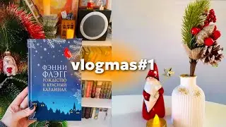 🎄книжный влогмас- книжные планы на зиму, украшаю ёлку, иду на концерт❄️