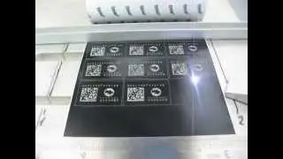 Пример изготовления наклеек с 2D кодом на пленке для лазерной маркировки TESA