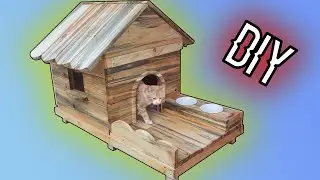 PET HOUSE BUILDING/ HOW TO MAKE A  WOODEN CAT HOUSE