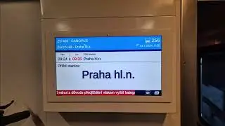 ČD Announcement Praha hlavní nádraží