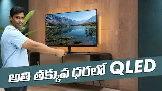 Hisense E68N QLED Ultra HD 4K Smart Google TV  Unboxing & Review || Telugu Tech Tuts