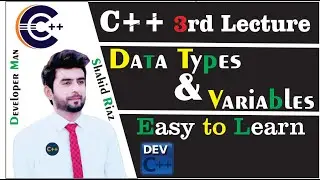How to learn C++ Data Types & Variables |3rd lecture| in Urdu/Hindi in 2021