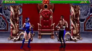 Mortal kombat 2 Remix Kitana vs jax gameplay HD