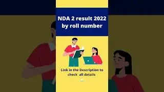 UPSC NDA 2 result 2022 by roll number declared 