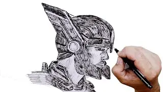How to draw Thor / Thor Ragnarok (Chris Hemsworth)