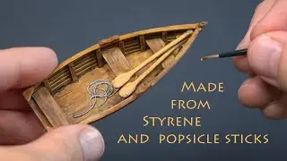 I Made a BOAT From Styrene & Popsicle sticks