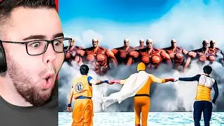 IDIOT Reacts to ANIME vs THE RUMBLING!