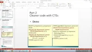 Benefits of Common Table Expressions