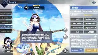 Azur Lane: New IJN Noshiro L2D Skin Talk & Move (Unwinding in the Sunshine)
