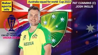 World cup 2023 australia squad|icc world cup 2023 australia squad|odi world cup 2023australia squad