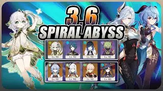 Nahida hyperbloom & Ganyu freeze - 3.6 Spiral Abyss | Genshin Impact