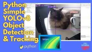 Object detection  and Tracking in 5 minutes using Python with Yolov8 and OpenCV.