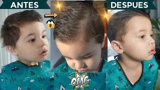 COMO CORTAR EL PELO A UN NIÑO DESDE CASA CON TIJERAS! SUPER FACIL PASO A PASO!