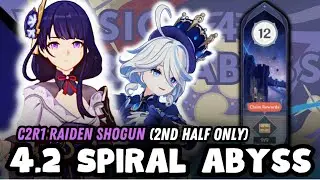 RAIDEN HYPERCARRY IS BACK W/ FURINA (4.2 SPIRAL ABYSS 2ND HALF) | Genshin Impact