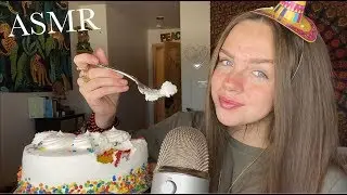 ASMR Eating a Cake for my Birthday