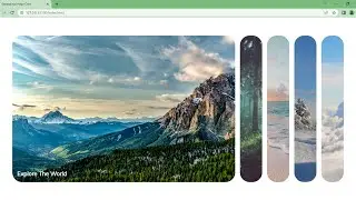 How To Create Responsive Image Expanding Card Using HTML CSS And Javascript Source Code