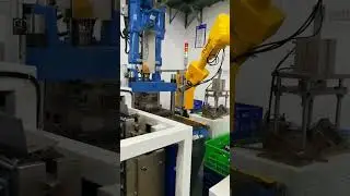 Пром робот для обслуживания станка ЧПУ 