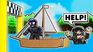 I Raced MY GIRLFRIEND In Build A Boat For Treasure!
