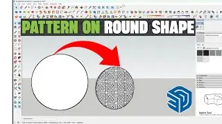design Pattern On Round Shape In Sketchup | Sketchup Tips And Tricks | Architecture Lab