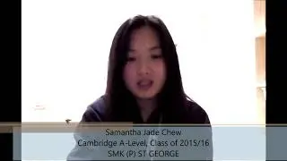 Samantha jade Chew, Class of 2015/16