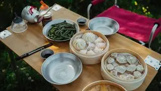 First time Hipcamping with new born baby | Relax | Eat | ASMR