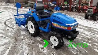 Мини-трактор 4WD с плавающим режимом, автогоризонтом и горизонтальным наклоном фрезы 