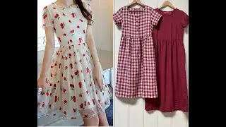 Molde Grátis de Vestido Franzindo ,com manga.