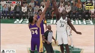 Giannis Antetokounmpo to 01 Lakers VS Shaq O’neal to Current Bucks (Player Swap) 4k HDR