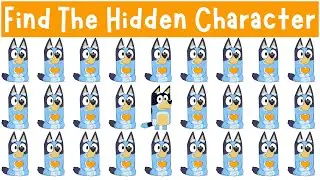 Find The HIDDEN Character: Bluey and Friends