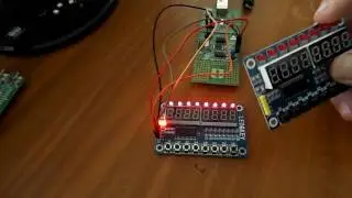 Панель управления на чипе TM1638 и STM8S.