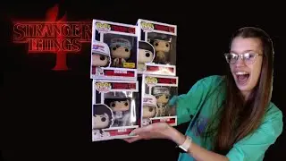Stranger Things 4 Hot Topic Exclusive Dustin Funko Pops/Mike/Will