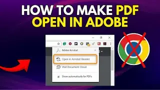 How To Make PDF Open In Adobe Not Chrome | Easy Method