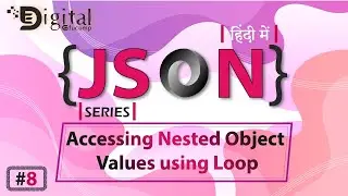 8- Java Script Object Notation - Looping Nested JSON Object | How to Access Nested Object using Loop