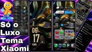 Tema Xiaomi Ícones Super Estilosos Central de Controle 3D HyperOs @CiclopeTech