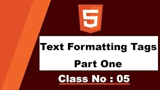 Text Formatting Tags in HTML in Urdu/Hindi-Part One| Course Online