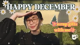 🎄 December Diaries | work & wrap gifts with me
