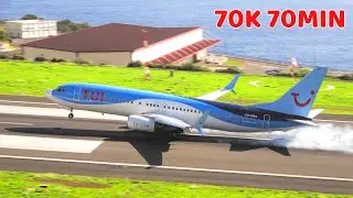 70 Minutes of Landings at Madeira Airport