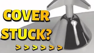 Remove stuck tap base cover.