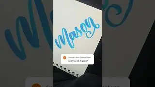 Hi Mason !! #calligraphy #handlettering #handwriting #handlettered #aesthetic #calligraphystyles