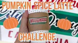 Its My Lucky Day! I Got A FREE Pumpkin Spice Latte At Krispy Kreme - Day 4 #PSL Challenge